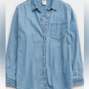 Aerie Casual Blue Button Down Shirt